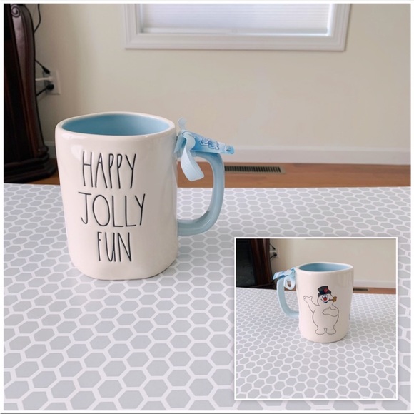 Rae Dunn Other - Rae Dunn double sides HOLLY JOLLY FUN mug